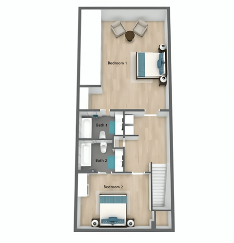 2 bed 2 bath at Glen Hollow,Decatur, GA, 30034